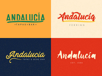 Andalucia Re-brand andalucia brand logo restaurant spain tapas wordmark