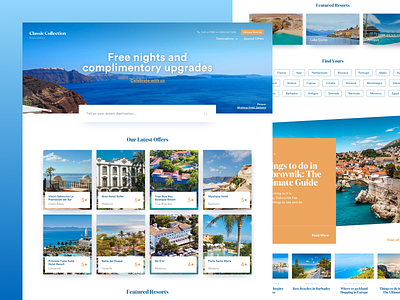 Luxury Holiday Company Homepage concept holidays responsive travel travel agent ui ux website