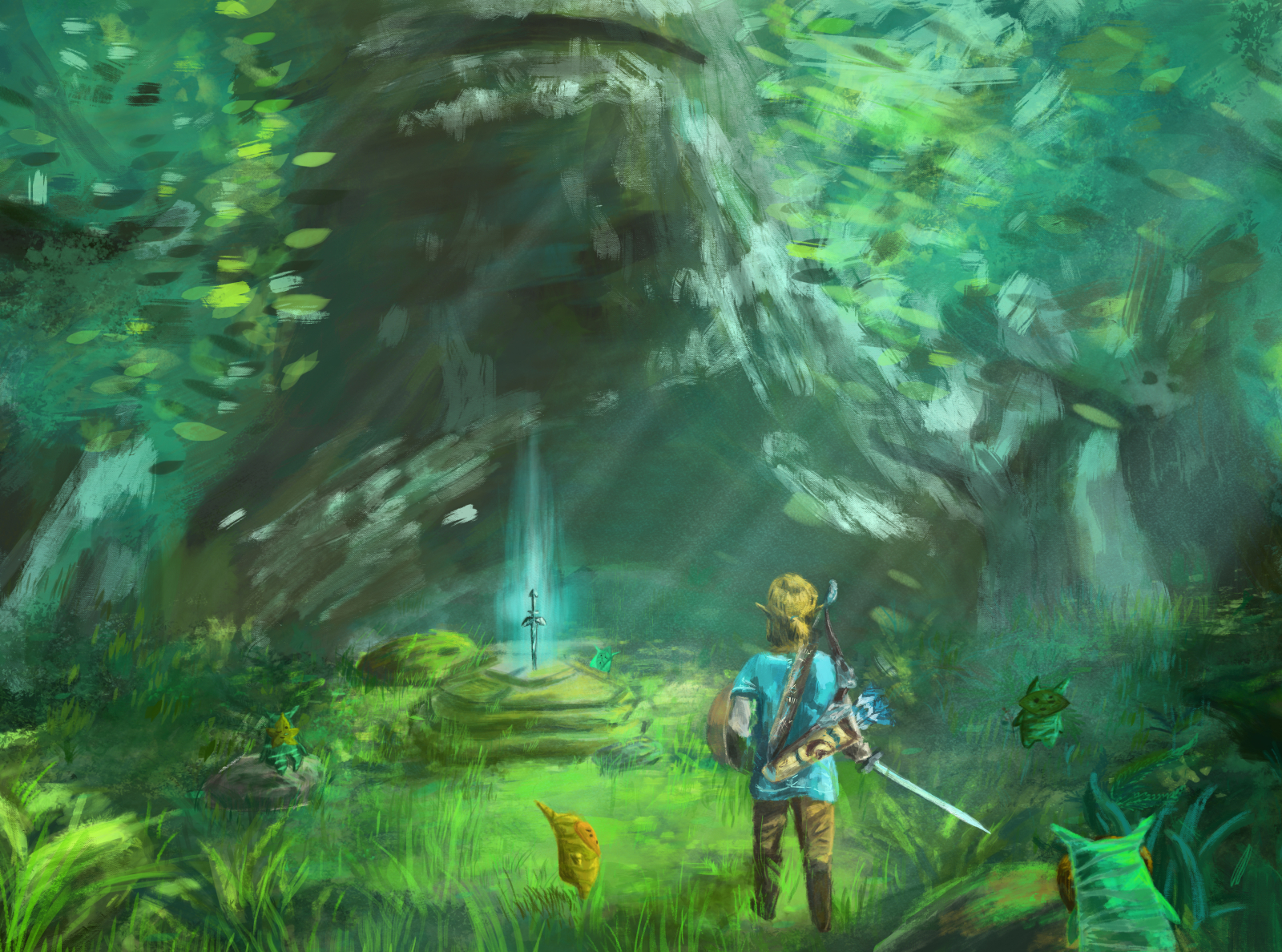 Zelda Korok Forest by Michelle Lin on Dribbble