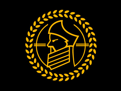 Unused Concept beard black branch financial gold greek icon identity leaves logo mythical yellow