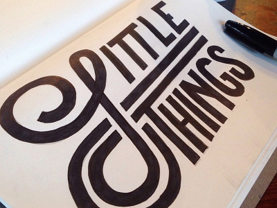 Little Things handlettering lettering type typography