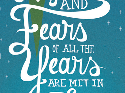 Hopes and Fears christmas lettering