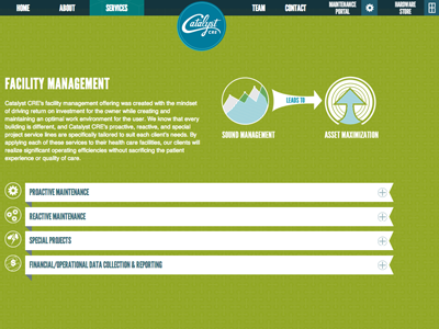 Catalyst Screenshot design development responsive site ui user experience web