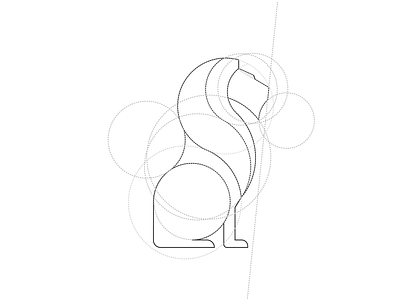 RFGI | Insignia Geometery animal black and white denim fashion geometery identity insignia jeans line art lion logo mark