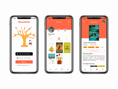 Bookbase - UI Design Challenge app design book bookstore figma mobile design ui ui design