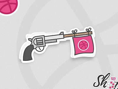 Dribbble Shot Sticker