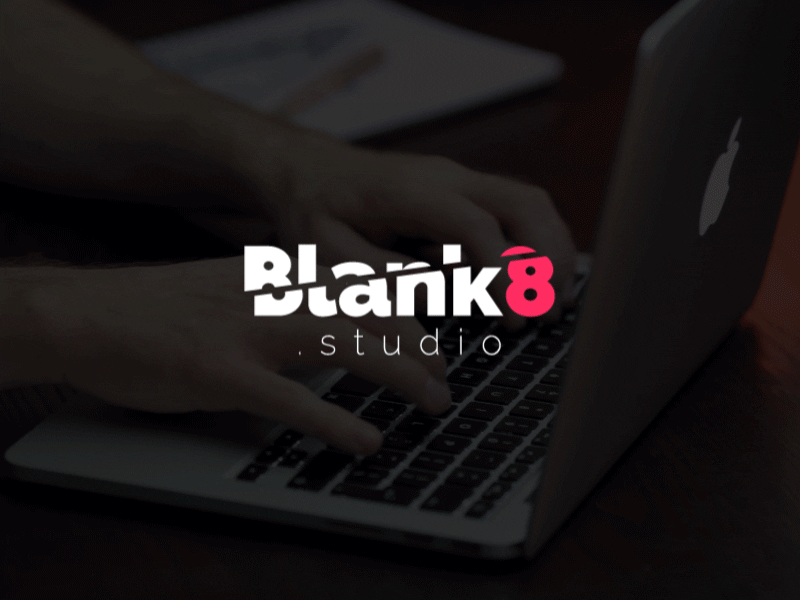 Blank8.studio agency animation brand branding design letter logo logotype motion studio