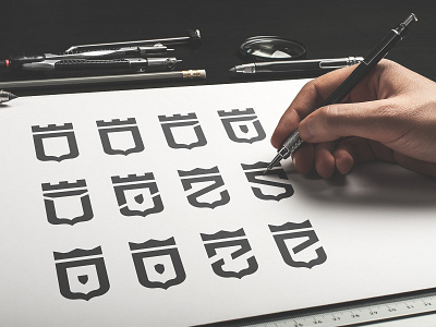 🛡Shield Icon Design brand branding crown design emoji graphic icon illustration inspiration letter logo logotype logotype design process royal shield symbol