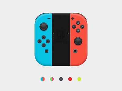 Joy-Con™ : Color Select after affects app app animation app icon colors freebie game icon app illustration inspiration joycon motion nintendo nintendo switch select sketch switch transition