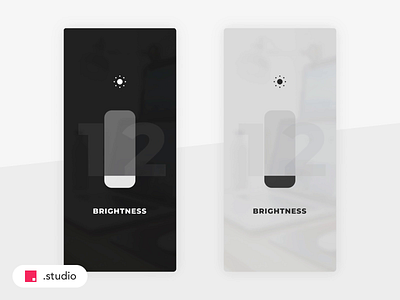 💡 Brightness Control animation brightness clean interface dark design interaction interface invision invisionstudio ios light mobile motion swipe transition ui ux ui animation user user interaction user interface