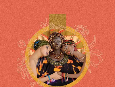 Beautiful -- Women african artistic inspiration branding design illustration