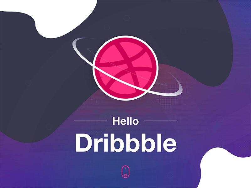 Hello Dribbble!!! animation first design first shot flat hello dribbble hello world illustration