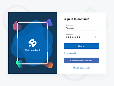 Busble Login Design