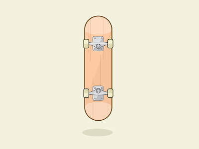 Skate #1 bottom icon simple sk8 skate wood