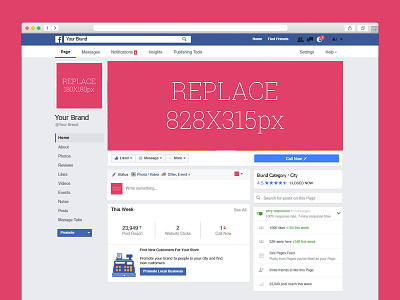 Facebook 2016 Layout PSD freebie 2016 download facebook free layout mockup new psd