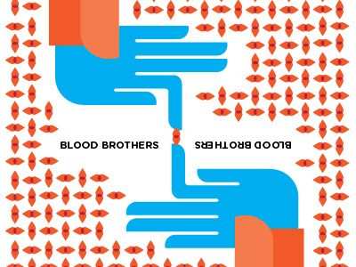 Blood Brothers Poster colorful illustration poster vector