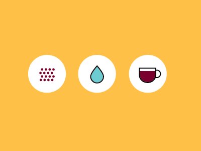 Primary Coffee Infographic clean coffee icons infographic