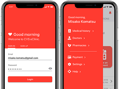 CVS Molie App UI DESIGN