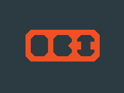 Obi Branding brand branding emblem identity logo logotype mark simple tool type wordmark