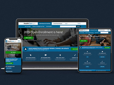HealthCare.gov healthcare app responsive website design ui user experience design user interface design