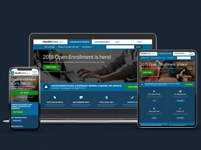 HealthCare.gov healthcare app responsive website design ui user experience design user interface design