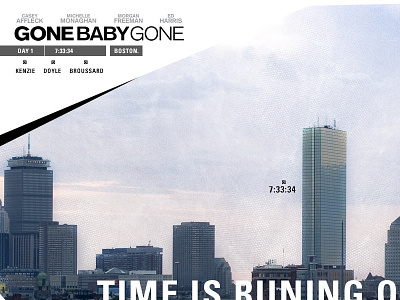 Gone Baby Gone art direction design film sites photo editing typography