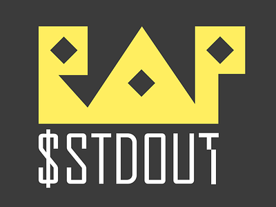 Sticker design #2 for $stdout rap branding design illustration ui