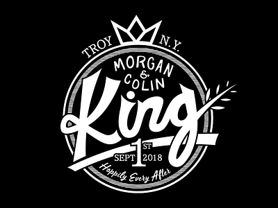 The King's Wedding Logo beer logo wedding