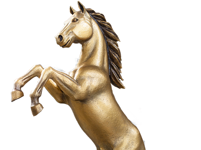 Wild Horse Sculpture animal art equine faux bronze horse sculpture