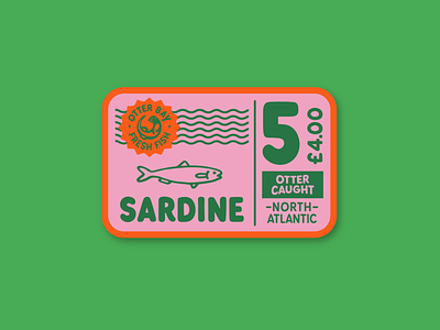 Otter font – Sardine tin brand and identity branding concept design fish fish illustration fish logo font illustration retro typography vintage