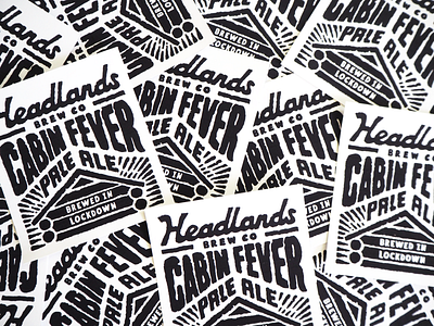 Cabin Fever Pale Ale. beer branding branding concept design font illustration retro texture typography vintage