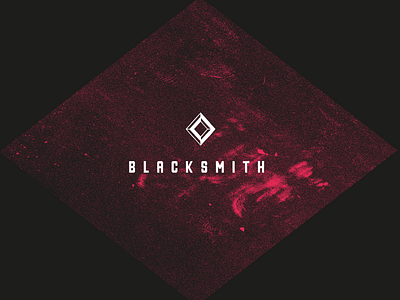 Blacksmith Identity black branding concept design diamond font identity texture typography vintage