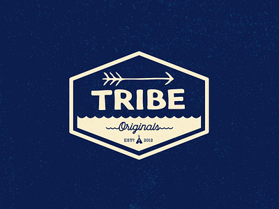 Tribe brand and identity design illustration logo surf surf art texture typography