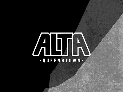 Bespoke Logotype for Alta, Queenstown brand and identity branding concept design font illustration mountain queenstown retro texture typography vintage