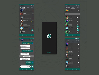 WhatsApp UI redesign agile calls chat dailyui design thinking empathy green product design redesign status update ui uiux ux uxui whatsapp