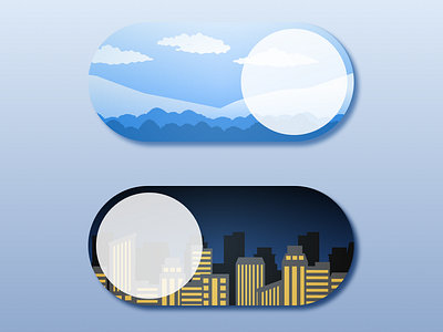 DailyUI 007 - Settings city daily ui dailyui dailyui 007 dailyuichallenge design digital nature settings settings ui switch switch button ui