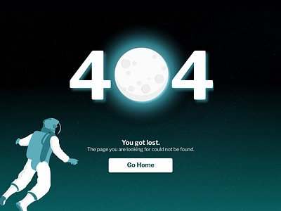 DailyUI 008 - 404 Page 404 404 error page 404 page daily 100 challenge daily ui daily ui 008 dailyui design digital space ui