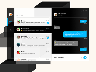 DailyUI 013 - Direct Messaging chat chat screen daily ui daily ui 013 daily ui challenge dailyui design direct messaging message message screen ui