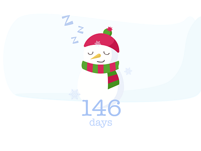 DailyUI 014 - Countdown Timer christmas countdown countdown timer daily ui daily ui 014 daily ui challenge dailyui design digital snow snowman timer ui