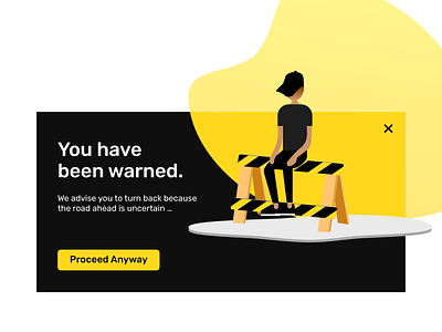 DailyUI 016 - Pop-up / Overlay boy daily ui daily ui 016 daily ui challenge dailyui design digital pop up pop up screen ui warning warning screen