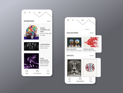 The Whitney EDU app design ios app mobile design museum ui user experience user interface design ux