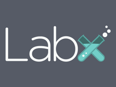 Lab-x chemistry logo rounded
