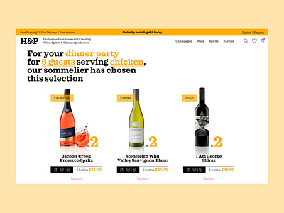 H&P wine store 03 checkout page ecommerce ui wine