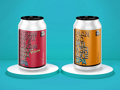 One Drop Brewing Co milkshake IPAs beer branding brand design package design