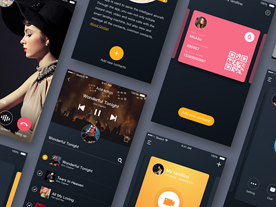 Qinjian smart phone application by Naomi on Dribbble