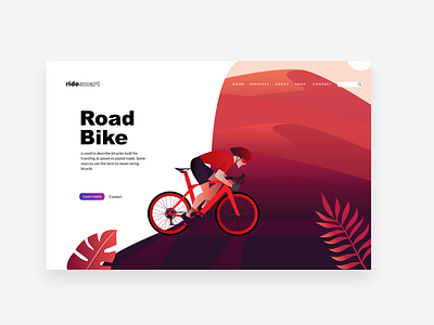 ridesmart bike branding clean flat graphic design illustration minimal ui vector