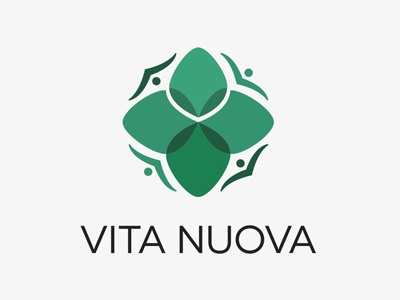 Vita Nuova green life logo logodesign ornament