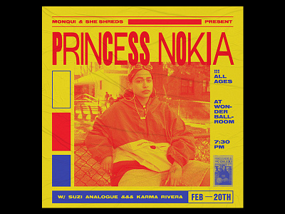 Princess Nokia Flyer design flyer poster princess nokia type