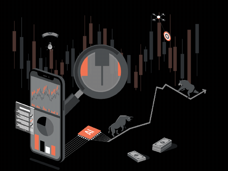 Stock market analysis animation for our client animation graphic design