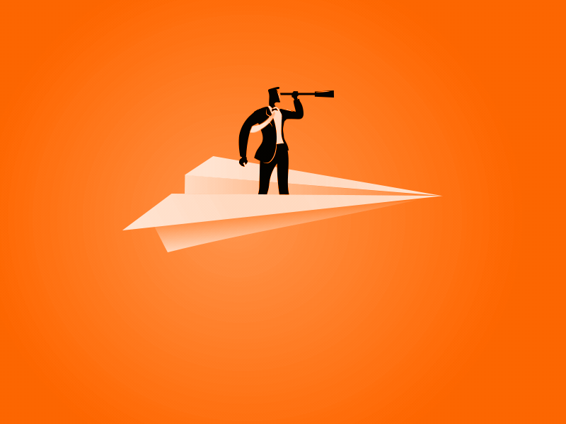 Employer search illustration motion graphics
